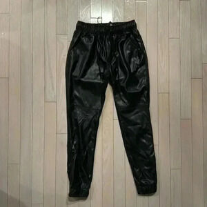 NEW Brooklyn Karma Faux leather Joggers